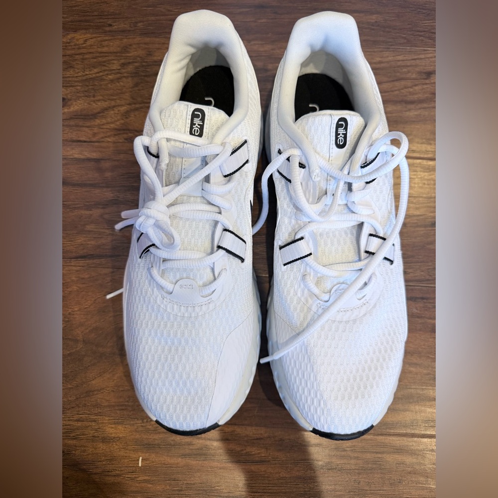 Nike White Mesh Athletic Shoes
